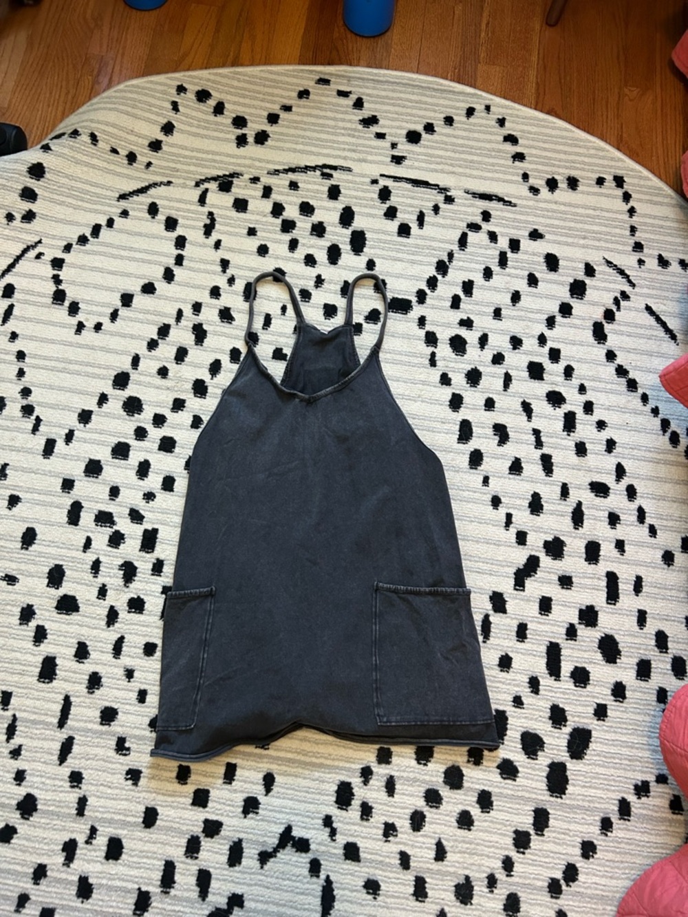 FP Movement by Free People Black Washed Racerback Jumpsuit Romper